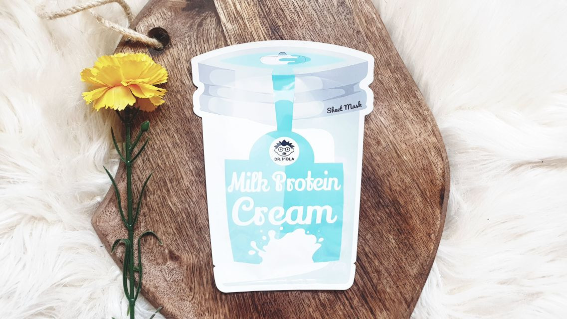 Dr. Mola Maska do twarzy w płacie, Milk Protein Cream