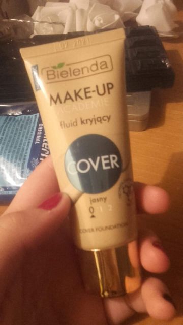 Bielenda Make-Up Academie, Naturalny fluid kryjący, Cover, nr 0 jasny