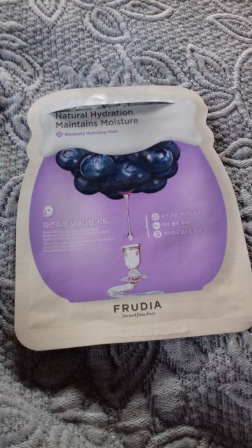 Frudia Maska do twarzy w płacie, Blueberry Hydrating Mask