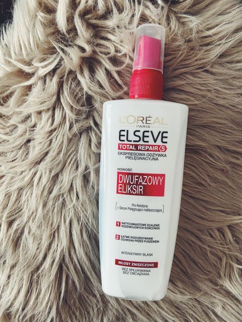 Eliksir dwufazowy odzywka do włosów loreal