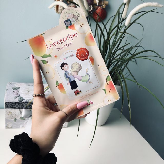 Sally's Box Love Recipe, Maska do twarzy w płacie, Pear