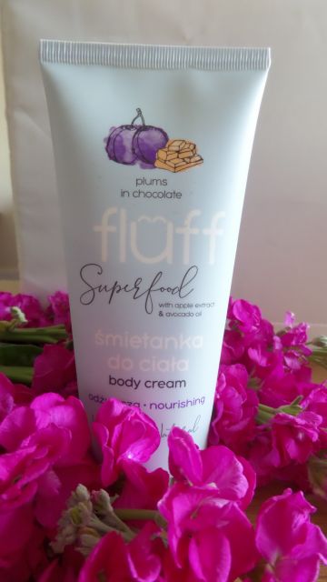 Fluff Superfood, Śmietanka do ciała, Odżywcza, Śliwki w czekoladzie 