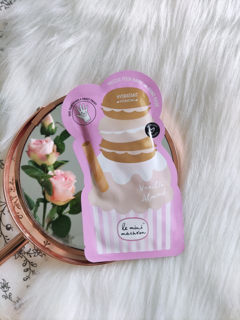 Camelia Beauty Le Mini Macaron, Ice Cream Hand Mask, Maska do rąk, Lodowa, Vanilla & Almond
