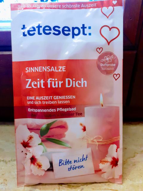 Tetesept sól do kąpieli, Zeit für Dich, Hibiskus i biała herbata
