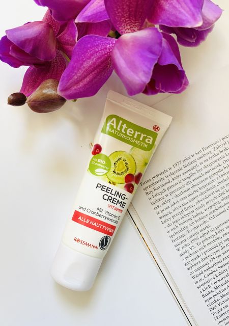 Alterra Peeling do twarzy, Peeling - Creme, Witamina E i żurawina