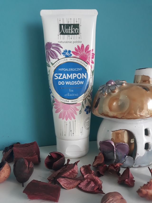 Nutka Szampon do włosów, Hipoalergiczny, Len i echinacea