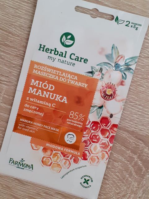 Farmona Herbal Care, Maseczka do twarzy, Rozświetlająca, Miód Manuka