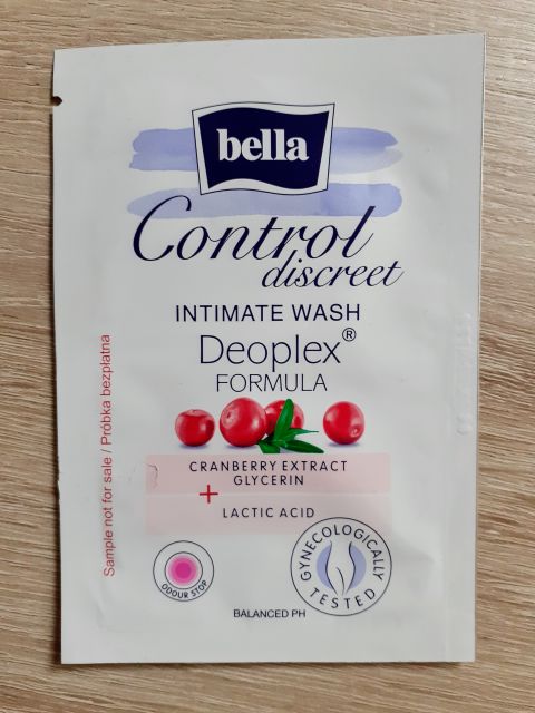 Bella Control Discreet, Płyn do higieny intymnej, Nawilżający, Z ekstraktem z żurawiny