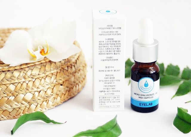 Eyelab Cosmetics Micro-Hyaluronate 100 Wish Ampoule, Ampułka do twarzy, Z kwasem hialuronowym