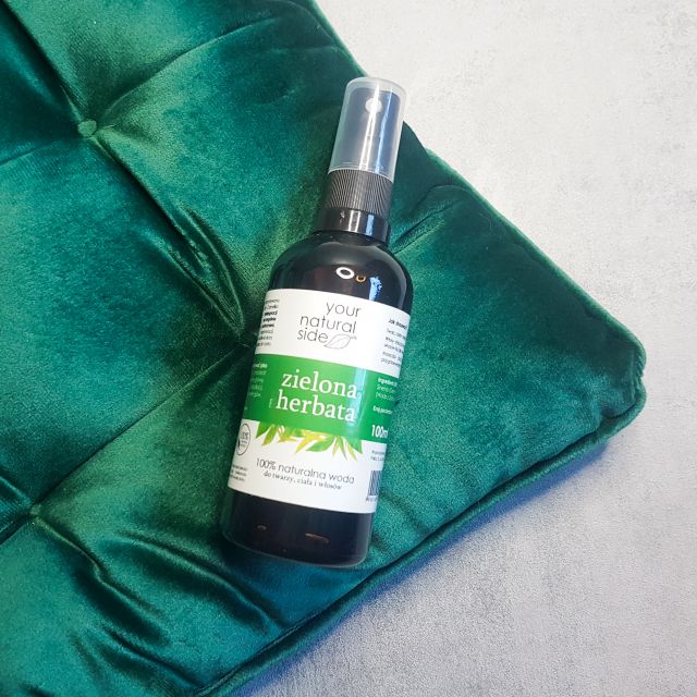 Your Natural Side Woda z zielonej herbaty w sprayu, 100% naturalna
