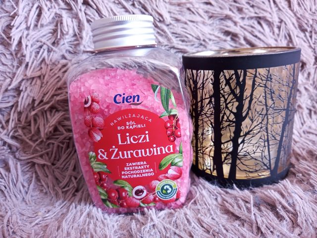 Cien Sól do kąpieli, Nawilżająca, Liczi i żurawina