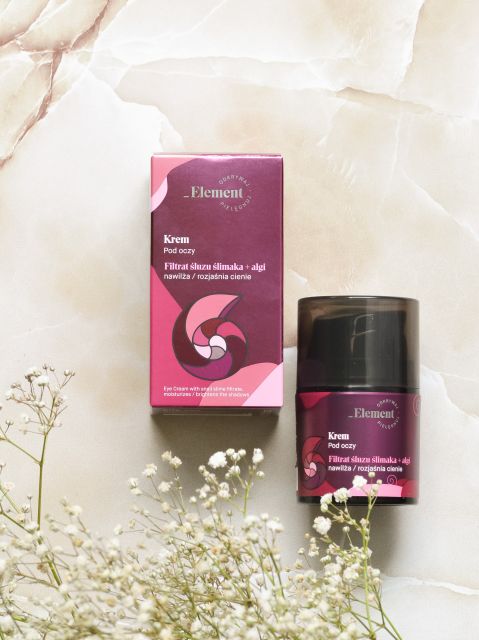 _Element Krem pod oczy, Filtrat śluzu ślimaka + algi 