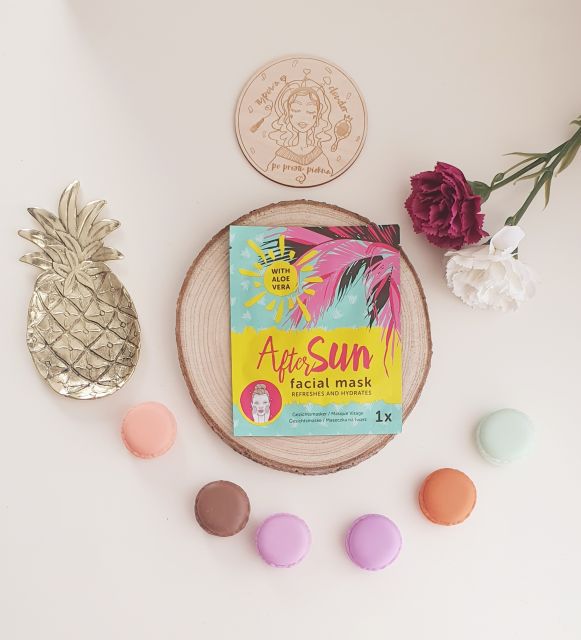 Mascot Europe Maska do twarzy w płacie, After Sun Facial Mask, Refreshes and Hydrates