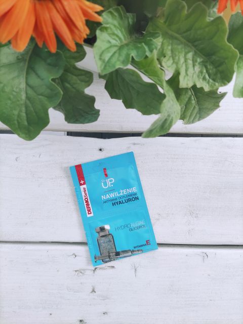 Skin UP Dermo Series +, Maseczka do twarzy, Hyaluron, Nawilżenie, Aktywne dotlenienie, Hydro algi i glicerol