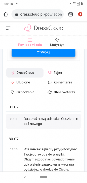 Odznaki DC lista