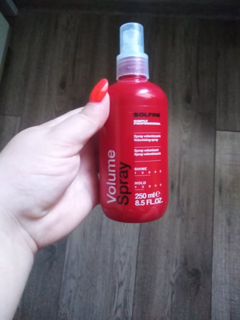 Solfine Spray do włosów, Volume, Nadający objętości