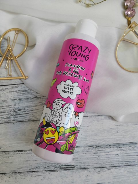 HISKIN Crazy Young, Szampon & żel pod prysznic, O zapachu tutti frutti 