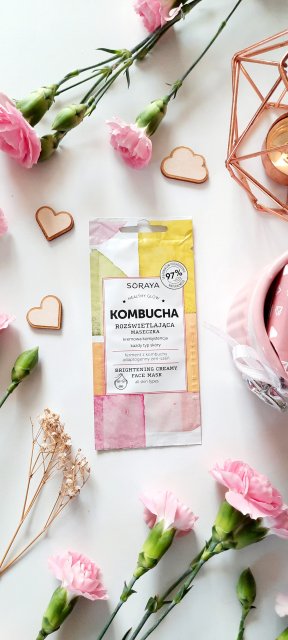 Soraya Kombucha, Maseczka do twarzy, Rozświetlająca, Kremowa konsystencja, Każdy typ skóry, Healthy Glow