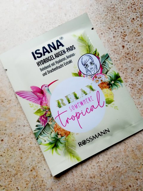 Isana Płatki pod oczy, Hydrożelowe, Relax Somewhere Tropical