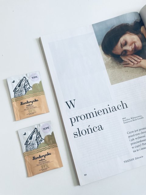 YOPE Żel pod prysznic, Mandarynka i malina