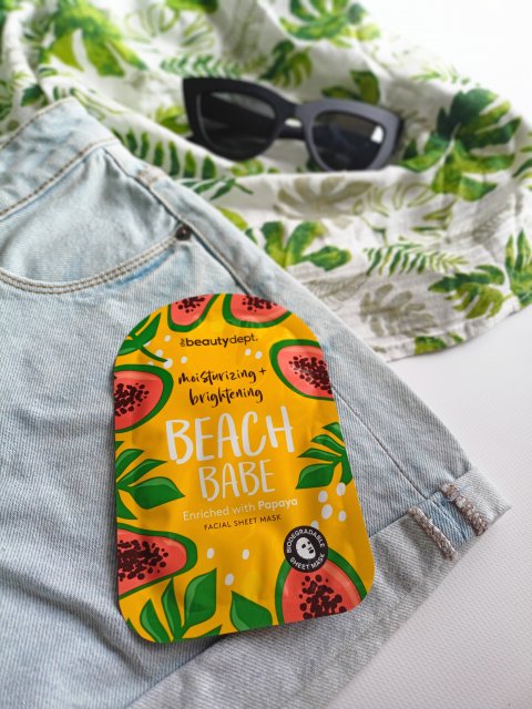 Orange Creatives Maska do twarzy w płacie, The Beauty Dept., Beach Babe