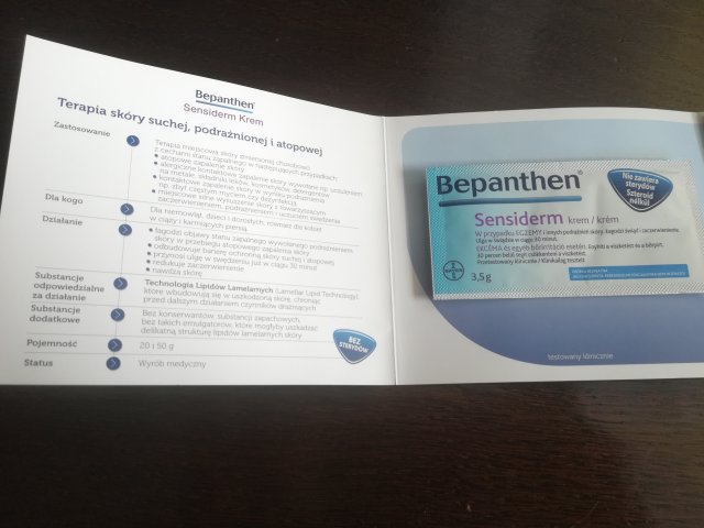 Bayer Bepanthen, Sensiderm, Krem