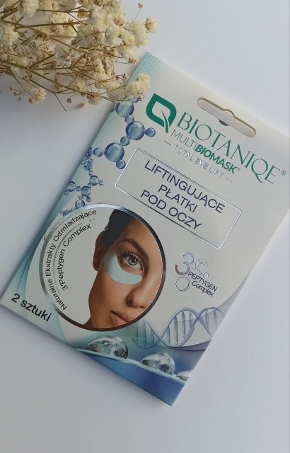 Biotaniqe Total Eye Lift, Płatki pod oczy, Liftingujące