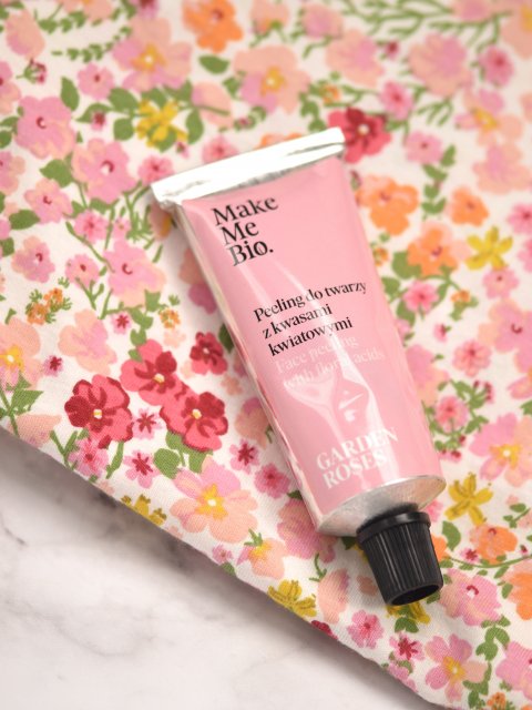 Make Me Bio Peeling do twarzy, Garden Roses, Z kwasami kwiatowymi 
