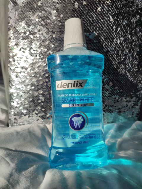 Dentix Płyn do płukania jamy ustnej, Smart White, Freezing Mint, Bielsze Zęby