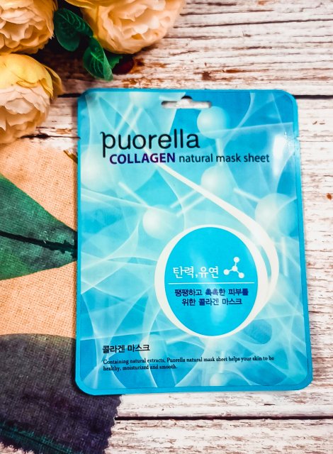 Puorella Maska do twarzy w płacie, Collagen