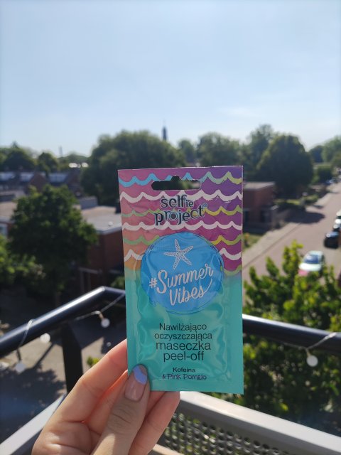 Selfie Project Maseczka do twarzy, Peel-off, Nawilżająco-oczyszczająca, #Summer Vibes, Kofeina & Pink Pomelo