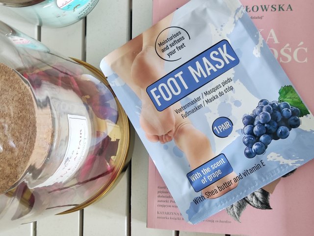 Mascot Europe Maska do stóp, Foot Mask, Masło shea i witamina E, Winogrona