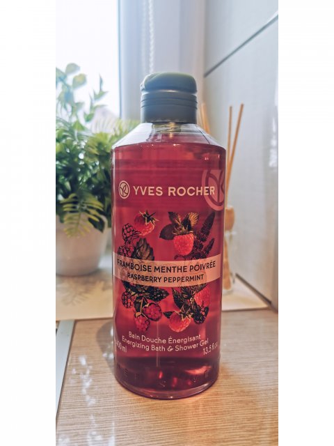 Yves Rocher Żel pod prysznic, Malina i mięta pieprzowa