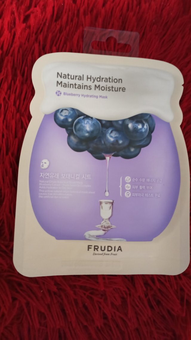 Frudia Maska do twarzy w płacie, Blueberry Hydrating Mask