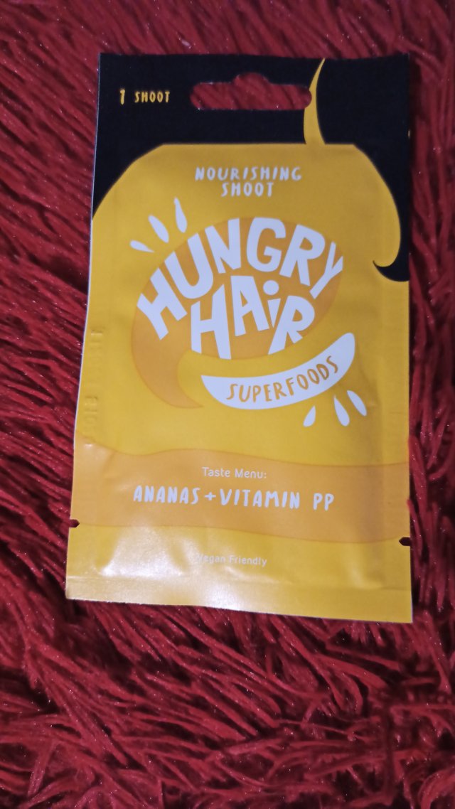 Hungry Hair Superfoods, Maska do włosów, Ananas i witamina PP