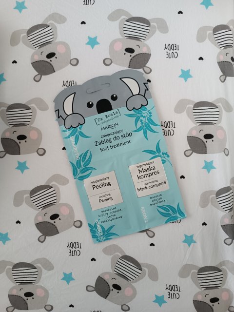 Marion Dr Koala, Zabieg do stóp, Zmiękczający, Peeling, Maska kompres, Skarpetki