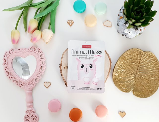 Purederm Maska do twarzy w płacie, Animal Masks, Odmładzająca, Alpaka