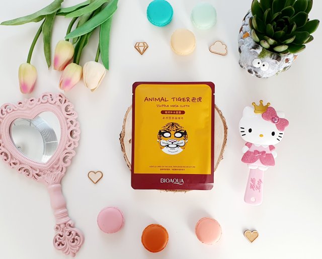 BIOAQUA Maseczka do twarzy w płacie, Animal Tiger