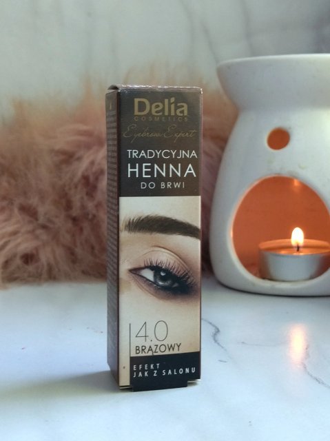 Delia Henna do brwi, Tradycyjna, nr 4.0 Brązowa 