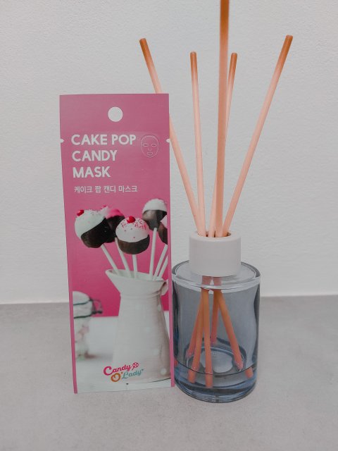 Aura Distribution Maska do twarzy w płacie, Candy O' Lady, Cake Pop Candy Mask, Łagodząca