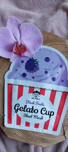 Dr. Mola Maska do twarzy w płachcie, Black Berries, rewitalizująca