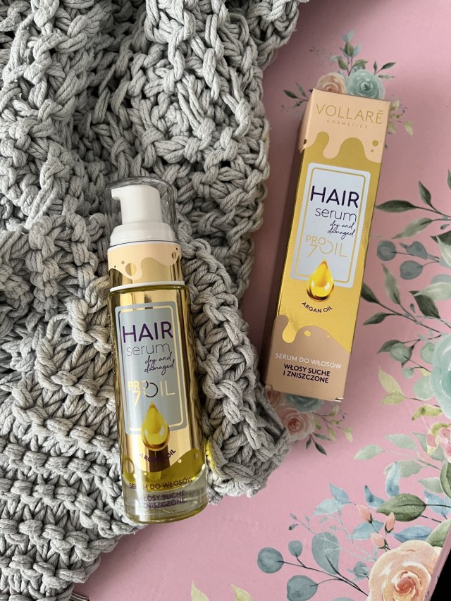 Vollare Cosmetics Serum do włosów, ProOils, Intensive Repair, Do włosów suchych i zniszczonych, Argan Oil