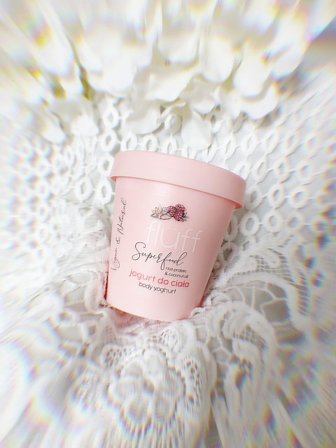 Fluff Superfood, Jogurt do ciała, Raspberries & Almonds