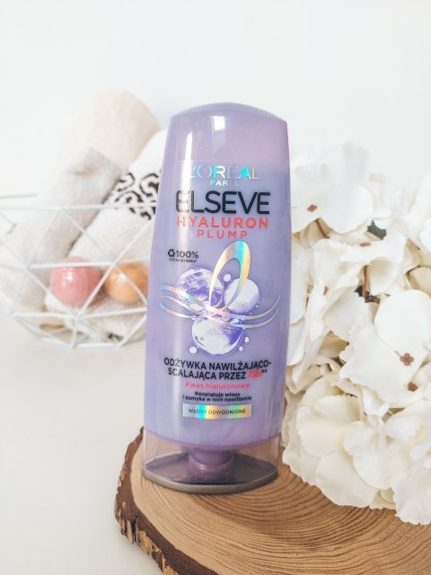 L'Oréal Elseve, Odżywka do włosów, Hyaluron Plump, Nawilżająco - scalająca, Włosy Odwodnione