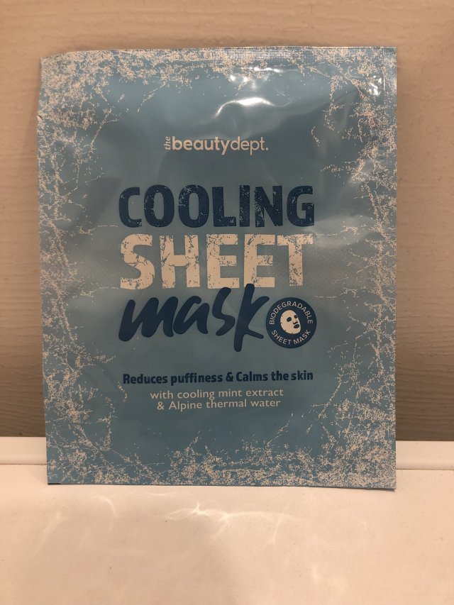 The beautydept Cooling Sheet Mask