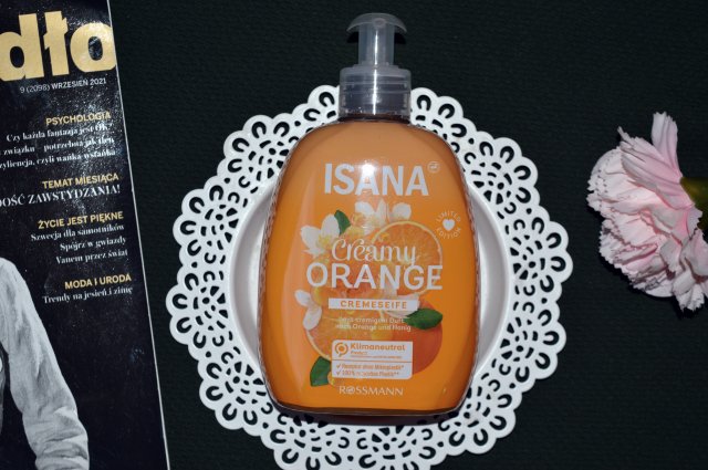 Isana Mydło do rąk w płynie, Creamy Orange