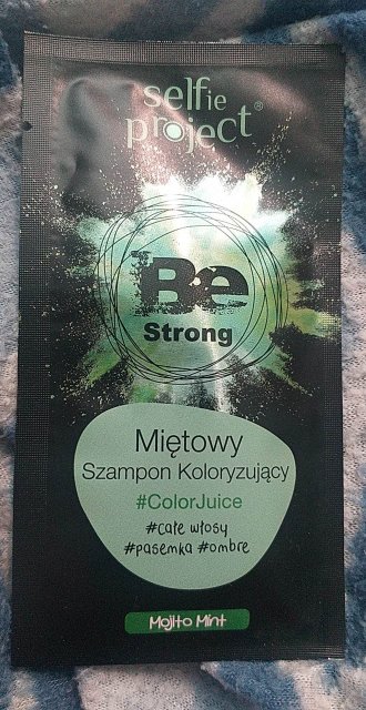 Selfie Project Be Strong, Szampon do włosów, Koloryzujący, #ColorJuice, Miętowy 