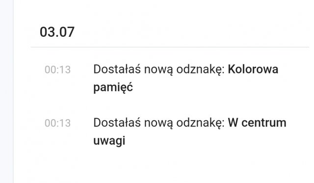 Odznaki DC lista