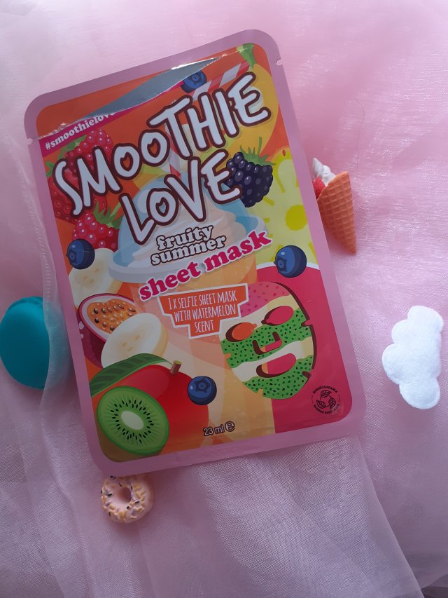 Maxbrands Marketing B.V. Maseczka do twarzy w płacie, Smoothie Love, Fruity Summer, Głęboko oczyszczająca