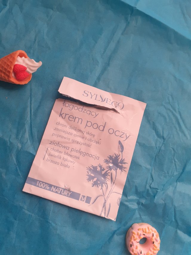 Sylveco Krem pod oczy, Łagodzący, Chaber, Bławatek, Świetlik łąkowy, Brzoza biała